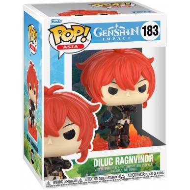 Funko Pop Asia 183 - Diluc Ragnvindr - Genshin Impact