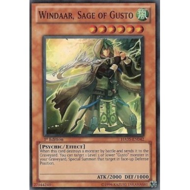 Windaar, Saggio di Gusto
