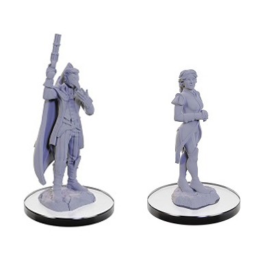 Critical Role Unpainted Miniatures - Percival & Cassandra de Rolo