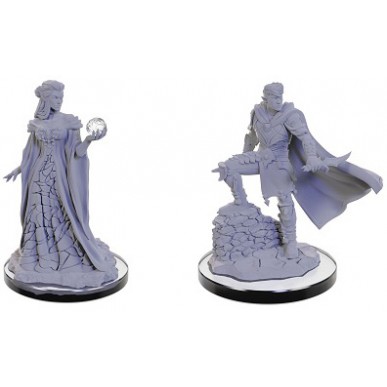 Critical Role Unpainted Miniatures - Xhorhasian Mage & Prowler