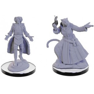 Critical Role Unpainted Miniatures - Lucien Tavelle & Cree Deeproots