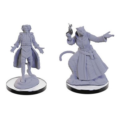 Critical Role Unpainted Miniatures - Lucien Tavelle & Cree Deeproots