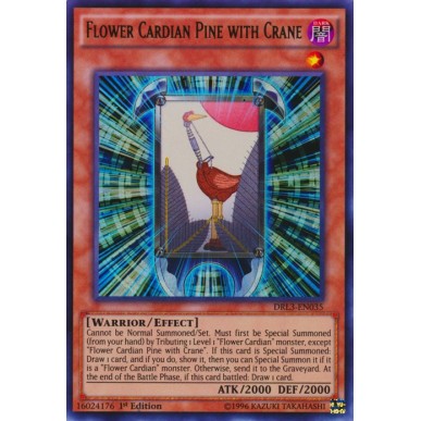 Flower Cardian Pine with Crane