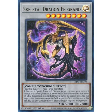 Glorioso Drago d'Oro Scheletrico
