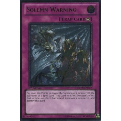 Solemn Warning (V.2 - Ultimate Rare)