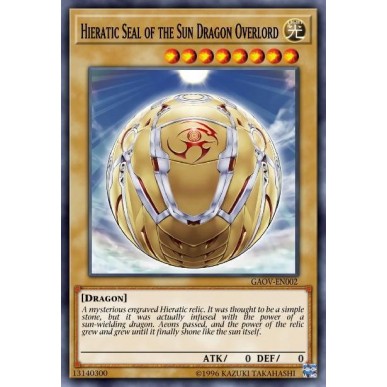 Hieratic Seal of the Sun Dragon Overlord